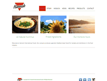 Tablet Screenshot of hannahfoods.net